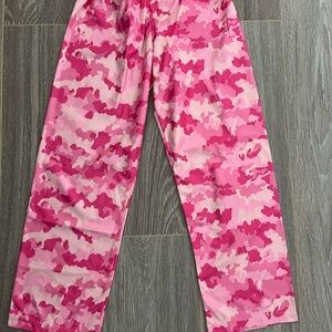 Pink Camouflage Pajama Pants